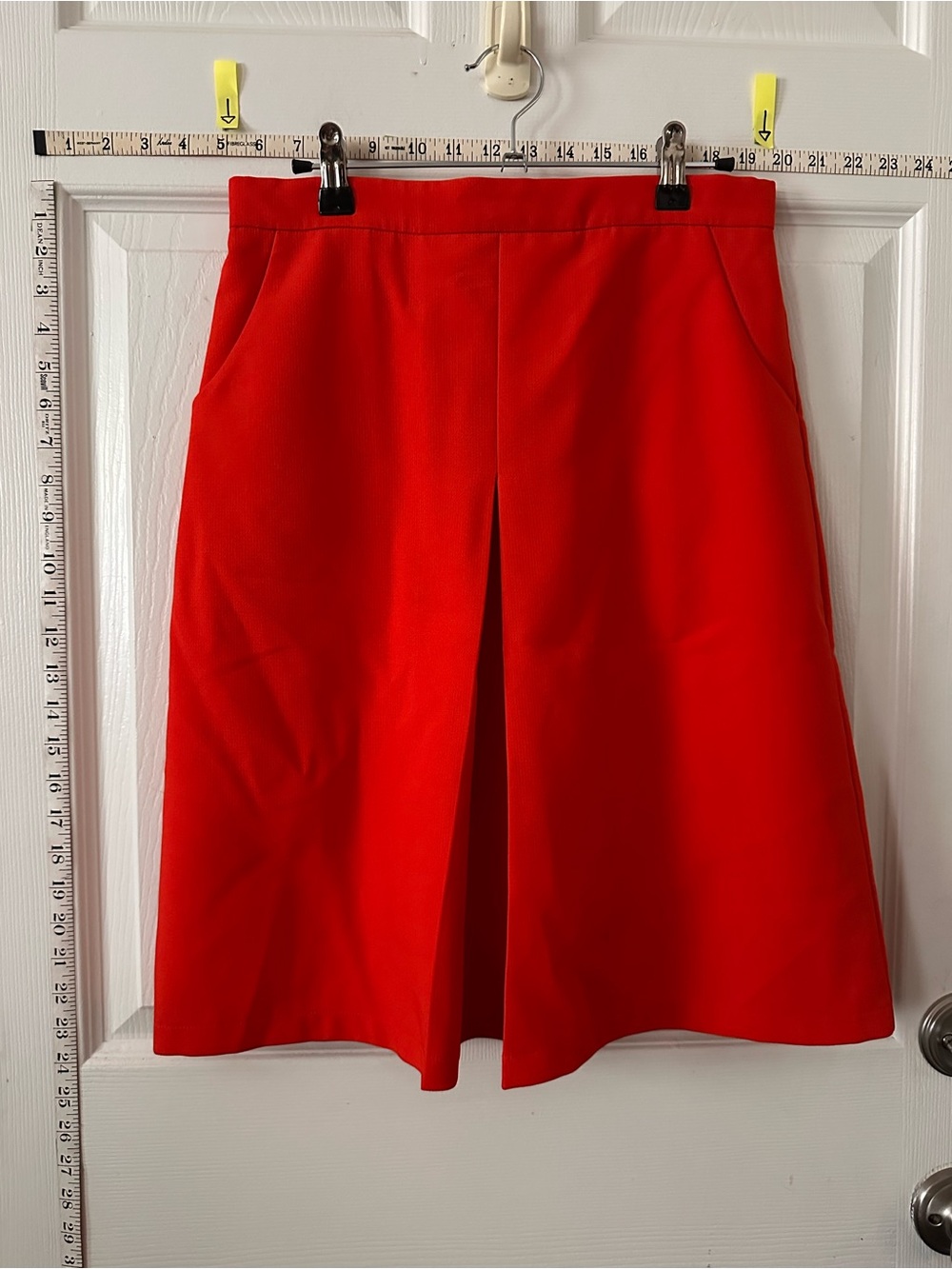 Classic Bright Orange/Red A-Line Skirt - Women